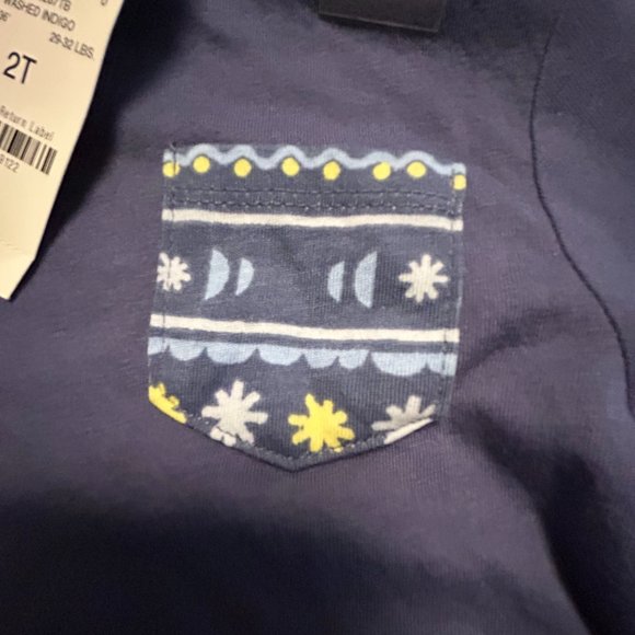 IMPRESSIONS UNISEX WASHED INDIGO LONG SLEEVE TEE - Picture 5 of 5